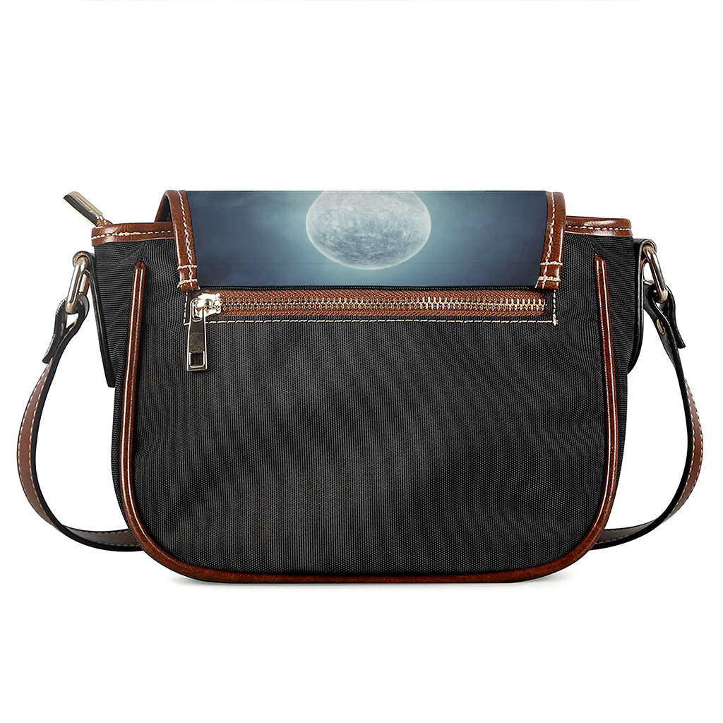 Zombie Hand Rising From Grave Print Saddle Bag