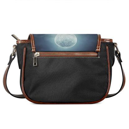 Zombie Hand Rising From Grave Print Saddle Bag