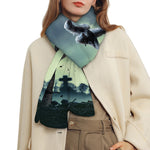 Zombie Hand Rising From Grave Print Scarf