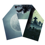Zombie Hand Rising From Grave Print Scarf