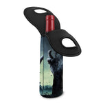 Zombie Hand Rising From Grave Print Single Neoprene Wine Tote