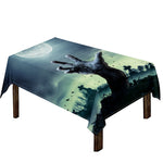 Zombie Hand Rising From Grave Print Tablecloth