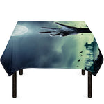 Zombie Hand Rising From Grave Print Tablecloth