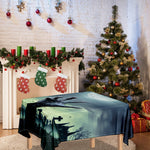 Zombie Hand Rising From Grave Print Tablecloth