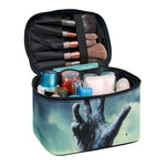 Zombie Hand Rising From Grave Print Travel Makeup Bag