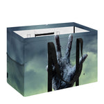 Zombie Hand Rising From Grave Print Utility Tote Bag