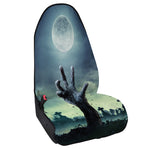 Zombie Hand Rising From Grave Print Waterproof Car Seat Cover