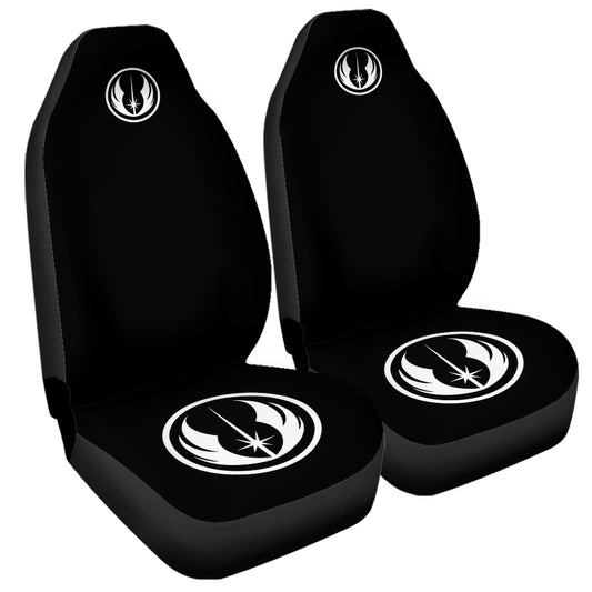 White Jedi Emblem Universal Fit Car Seat Covers