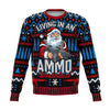 Living In An Ammo Wonderland Christmas Crewneck Sweatshirt