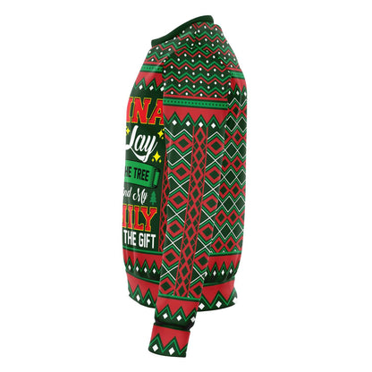 Gonna Go Lay Under The Tree Ugly Christmas Sweater