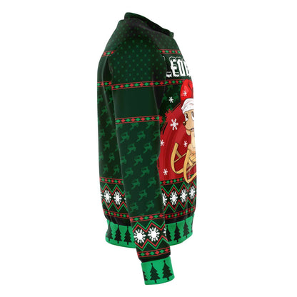 Sledgehog Ugly Christmas Sweater