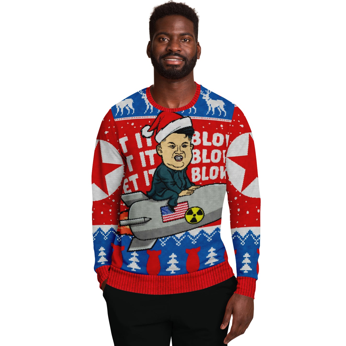 Let It Blow Ugly Christmas Sweater