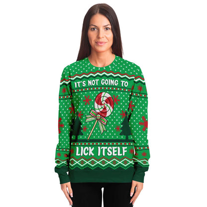 It's Not Going To Lick Itself Ugly Christmas Sweater