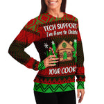 Tech Support I'm Here To Delete Your Cookies Ugly Christmas Sweater
