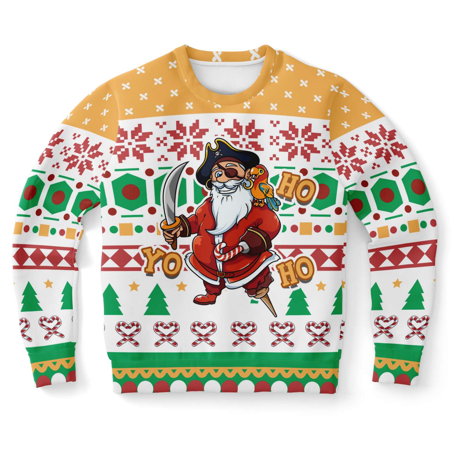 Pirate Santa Clause Yo Ho Ho Ugly Christmas Sweater