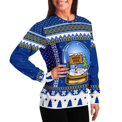 North Pole Snow Globe Ugly Christmas Sweater