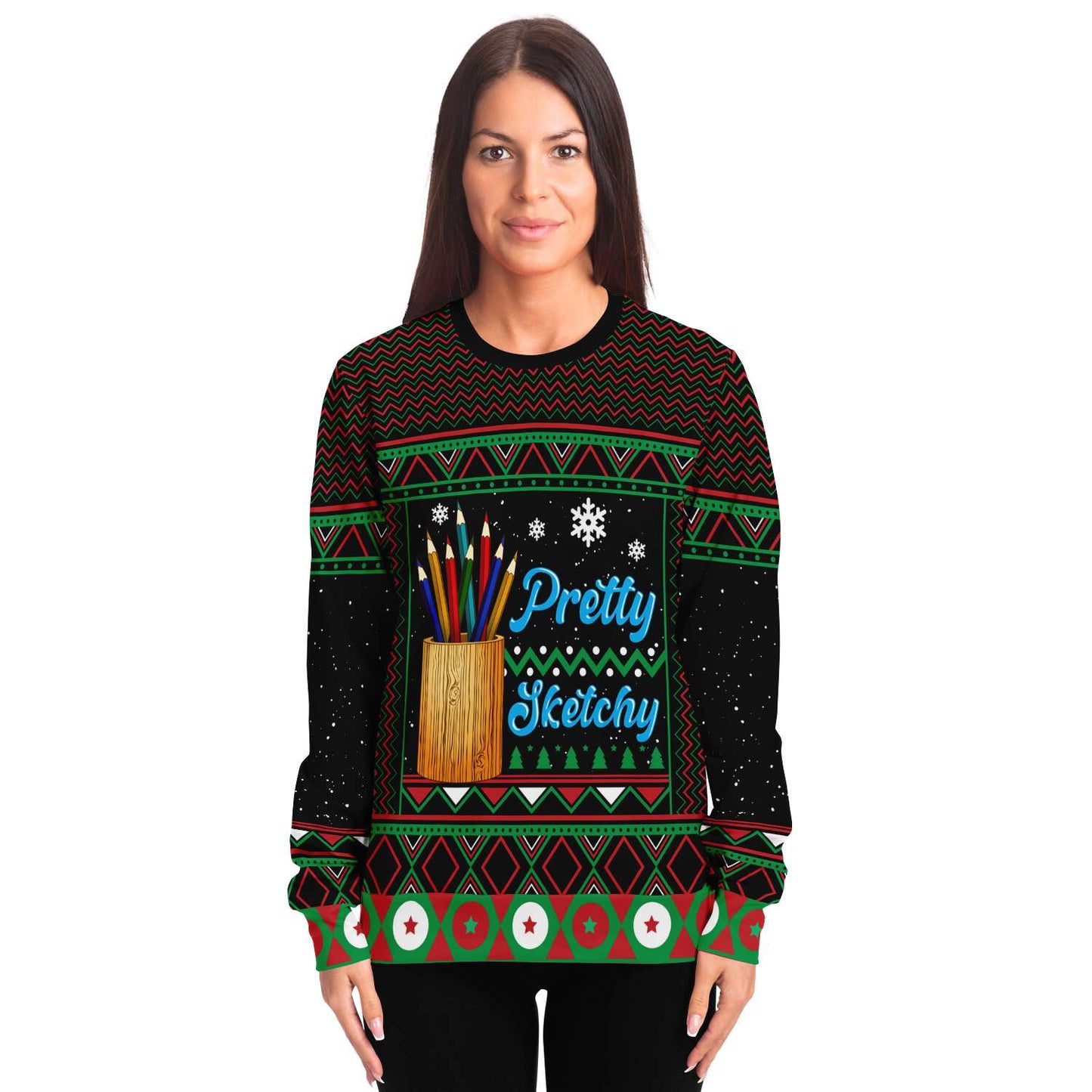 Pretty Sketchy Ugly Christmas Sweater