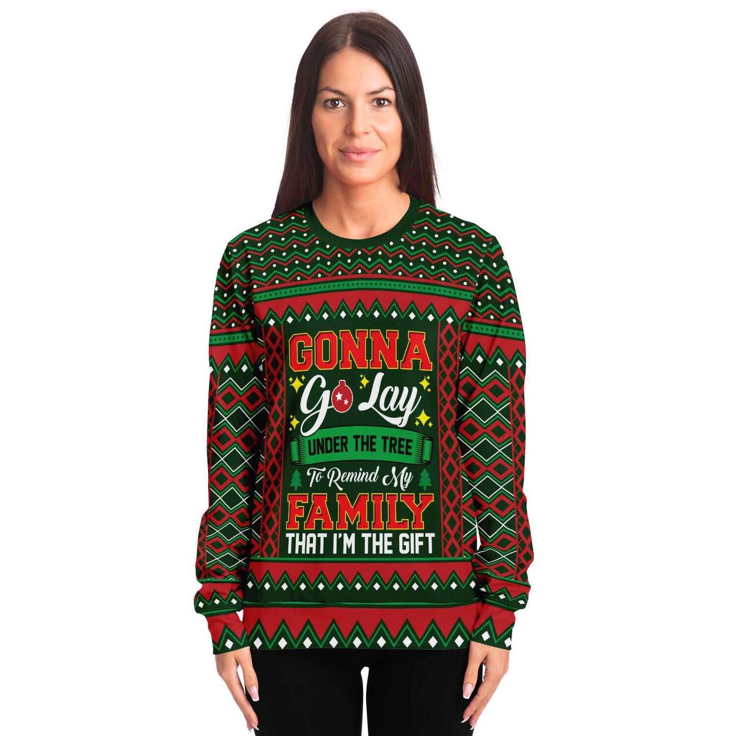 Gonna Go Lay Under The Tree Ugly Christmas Sweater
