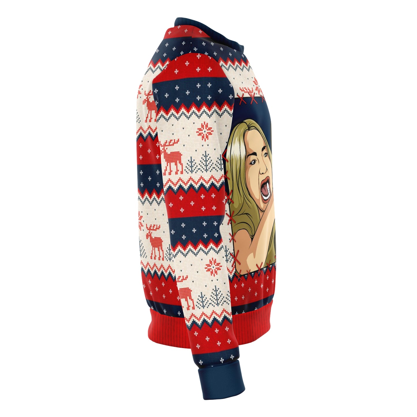 Woman Yells At Cat Part 1 Ugly Christmas Sweater