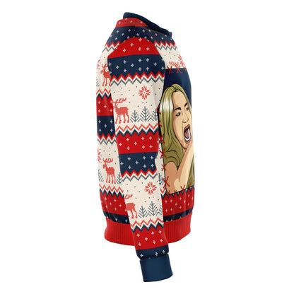 Woman Yells At Cat Part 1 Ugly Christmas Sweater