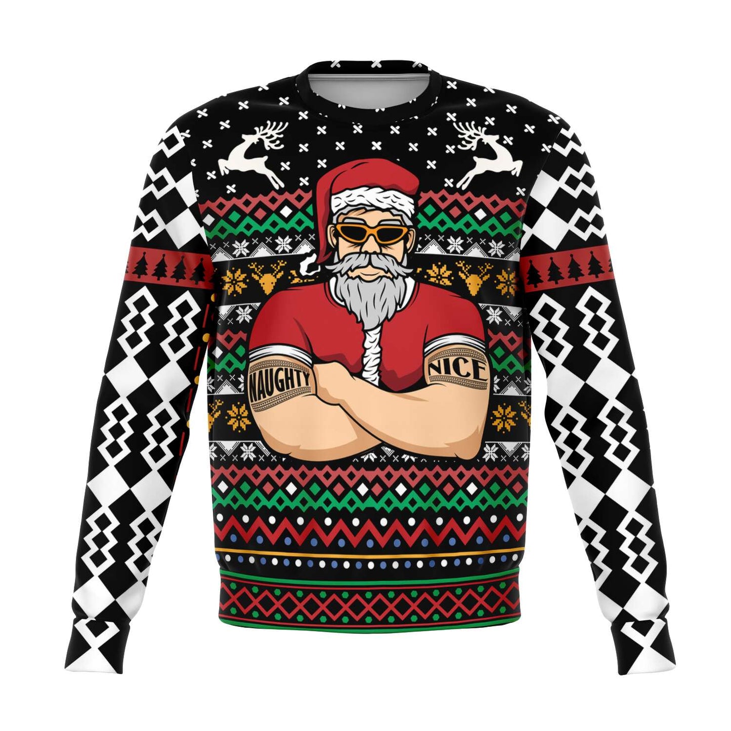 Naughty Or Nice Santa Bouncer Ugly Christmas Sweater