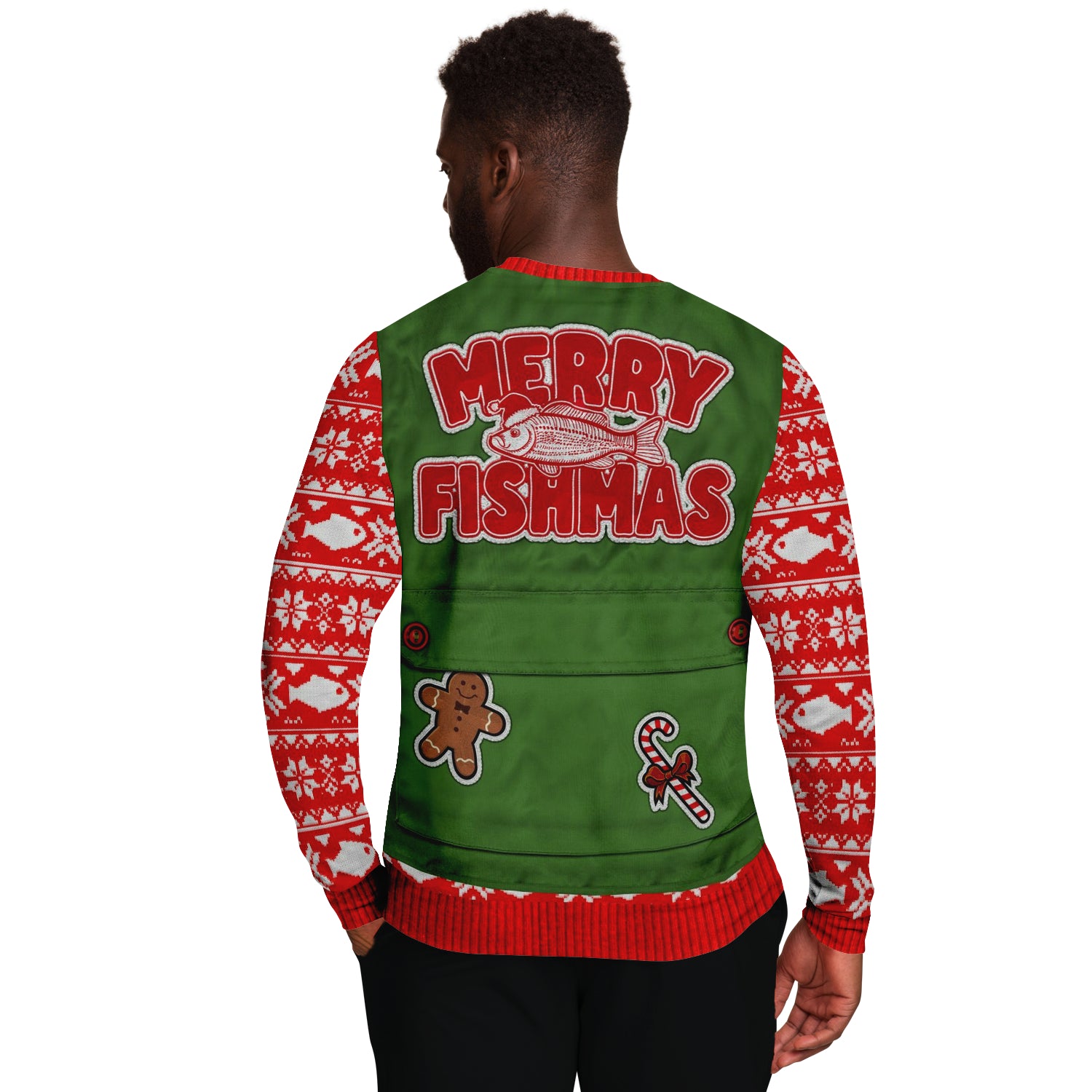 Merry Fishmas Ugly Christmas Sweater