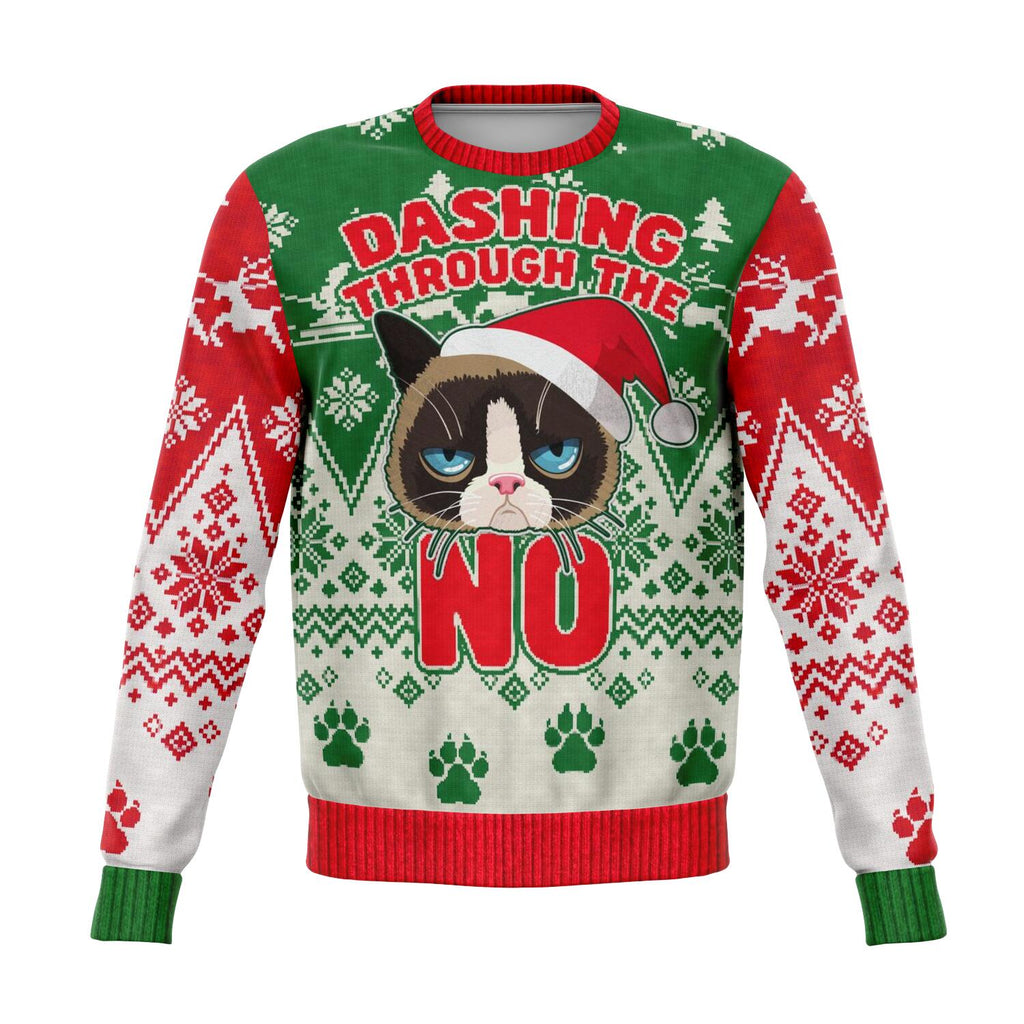 Dashing Through The NO Christmas Crewneck Sweatshirt