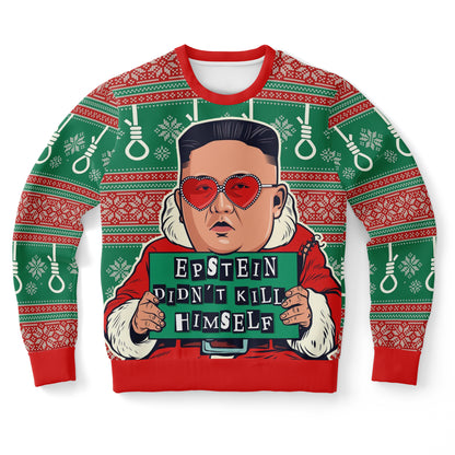 Epstein Didn't Kill Himself Kim Ugly Christmas Sweater