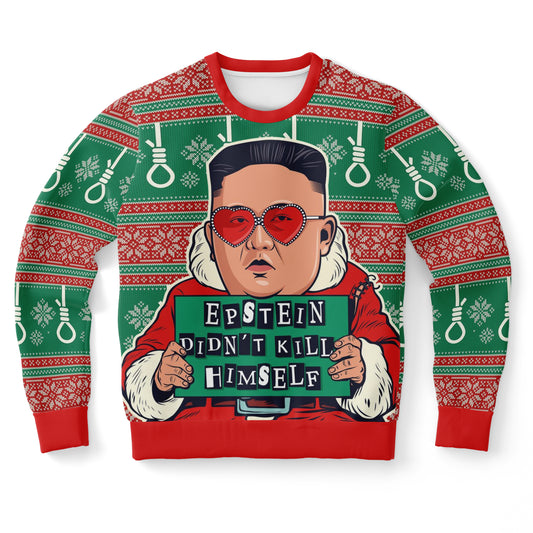 Epstein Didn't Kill Himself Kim Ugly Christmas Sweater