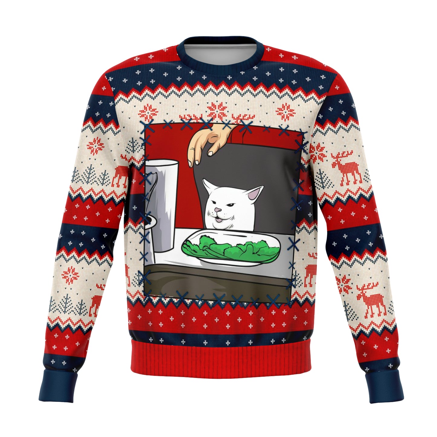 Woman Yells At Cat Part 2 Ugly Christmas Sweater