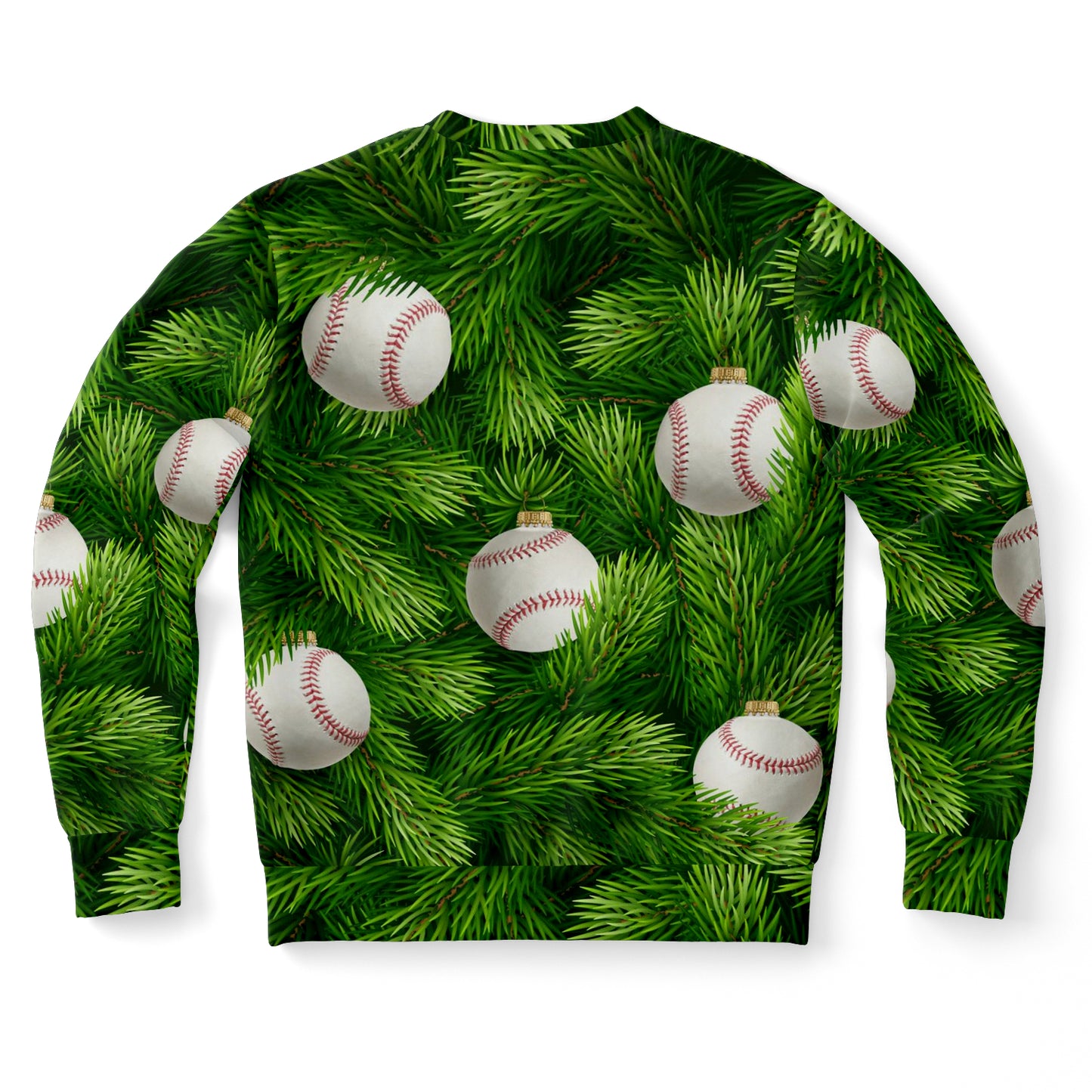 Baseball Christmas Tree Ugly Christmas Sweater