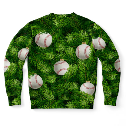 Baseball Christmas Tree Ugly Christmas Sweater