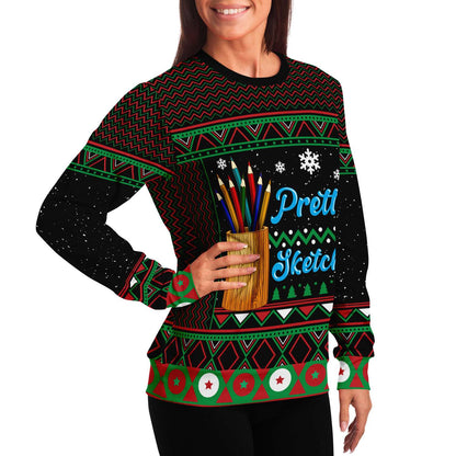 Pretty Sketchy Ugly Christmas Sweater