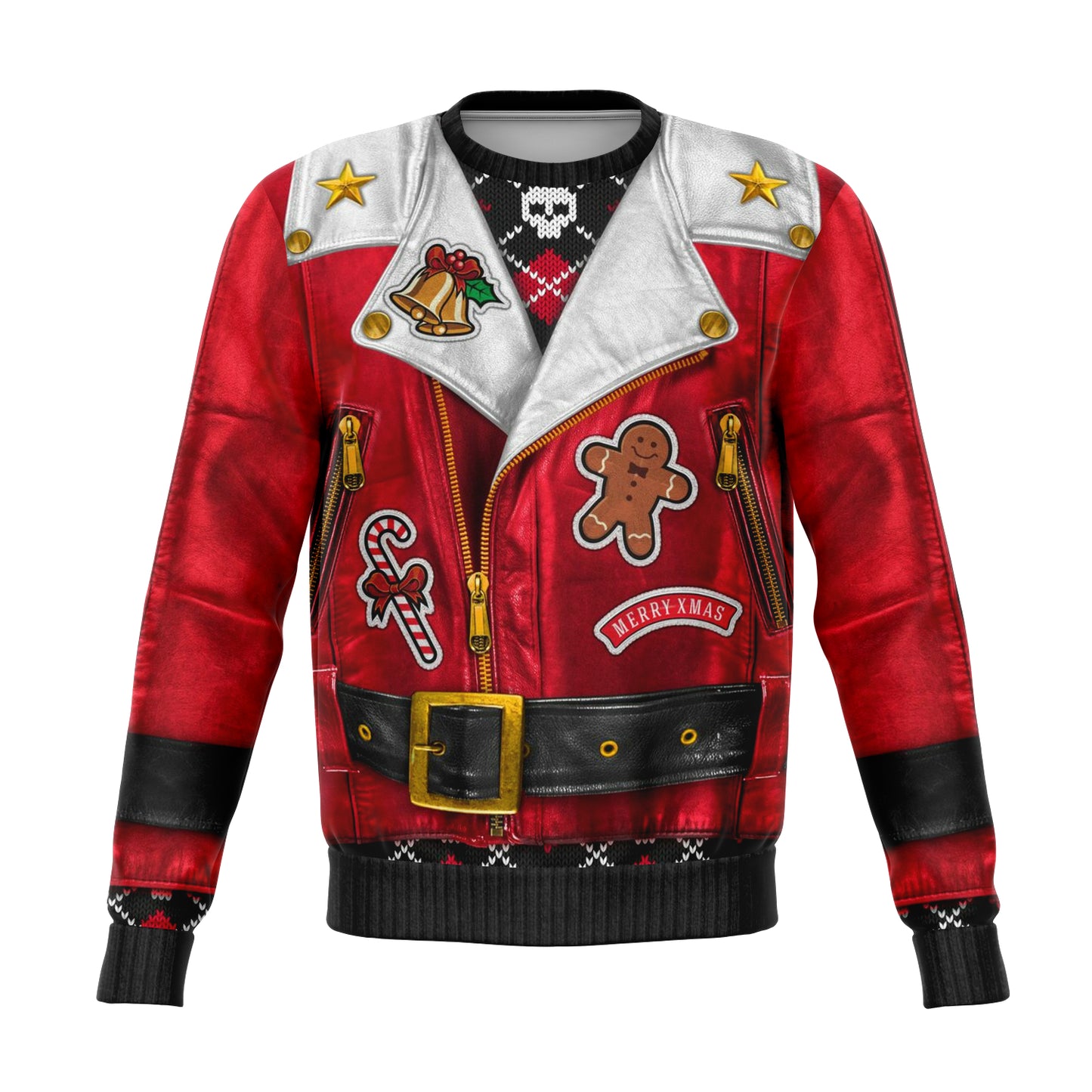 Sons Of Santa North Pole Red Ugly Christmas Sweater