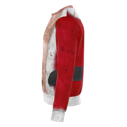 Hairy Chest Santa Christmas Crewneck Sweatshirt