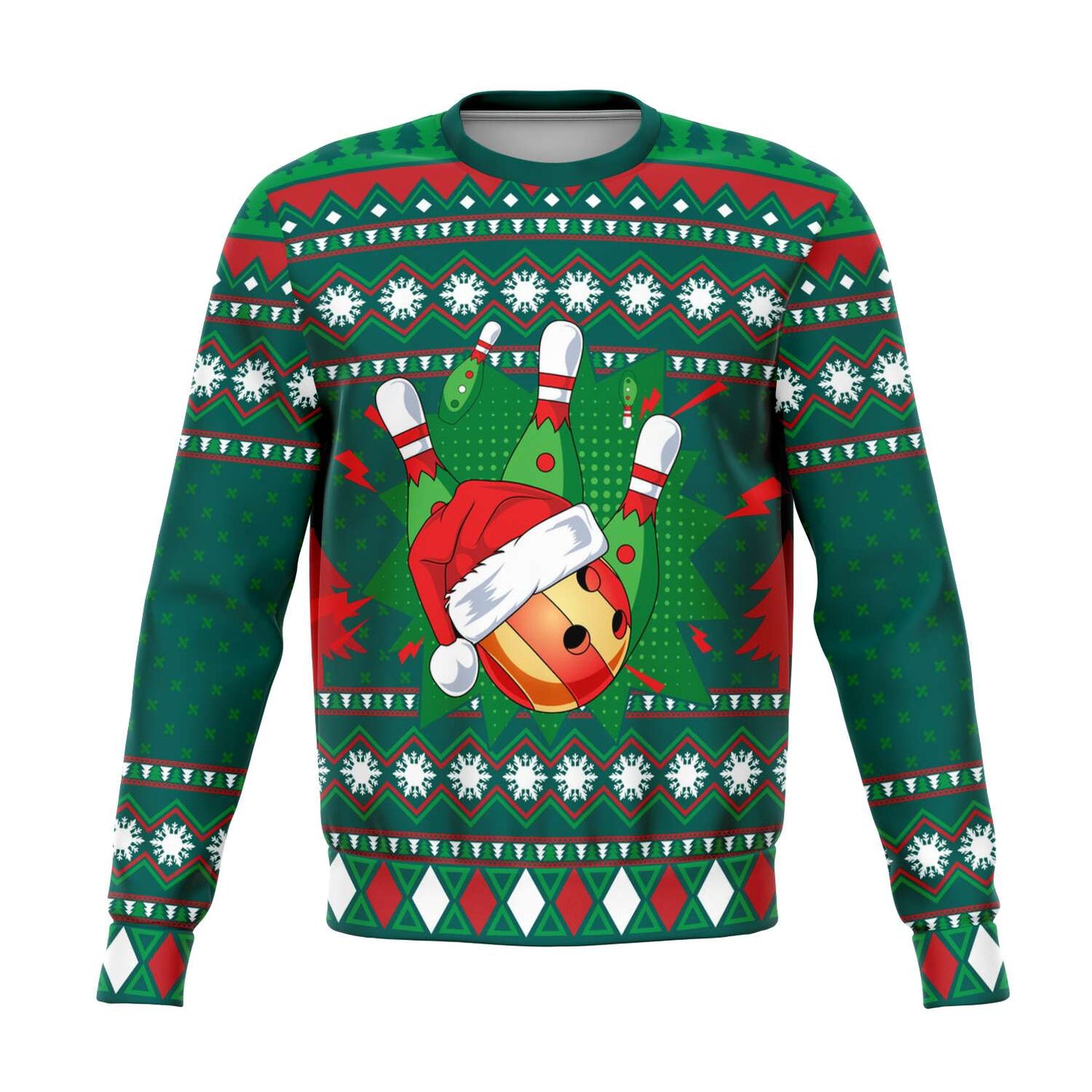 Happy Bowling Ugly Christmas Sweater