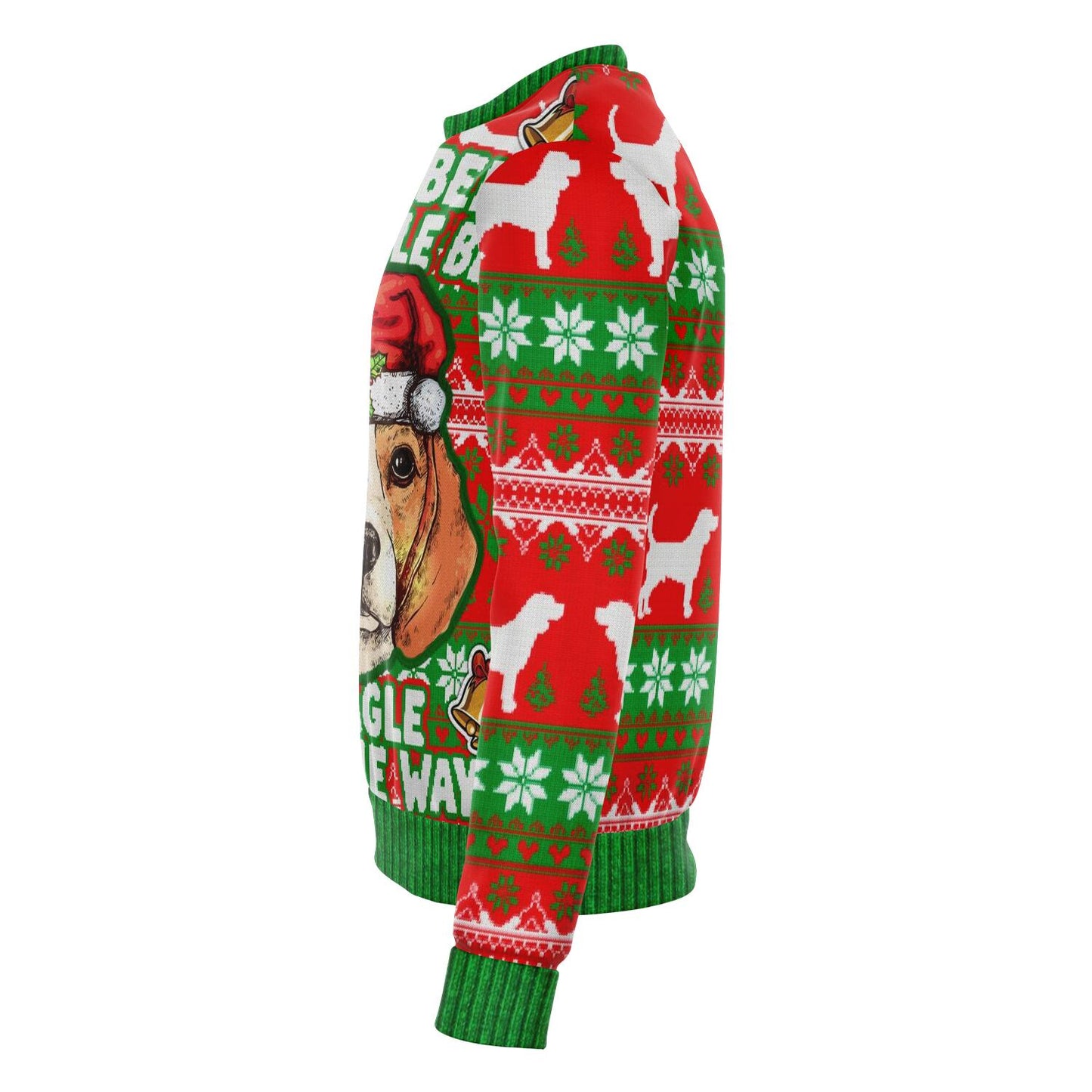 Beagle Bells Beagle All The Way Christmas Crewneck Sweatshirt