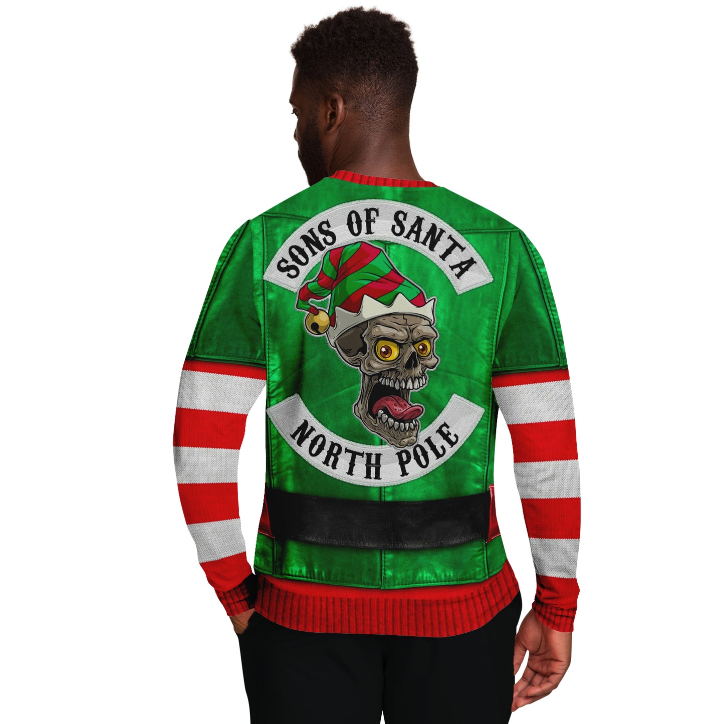 Sons Of Santa North Pole Elf Ugly Christmas Sweater