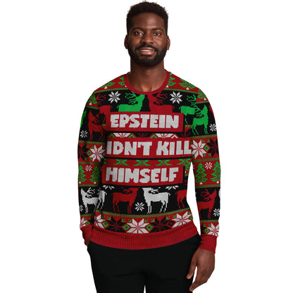 Epstein Didn't Kill Himself Ugly Christmas Sweater
