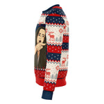 Woman Yelling At A Cat Meme #1 Christmas Crewneck Sweatshirt