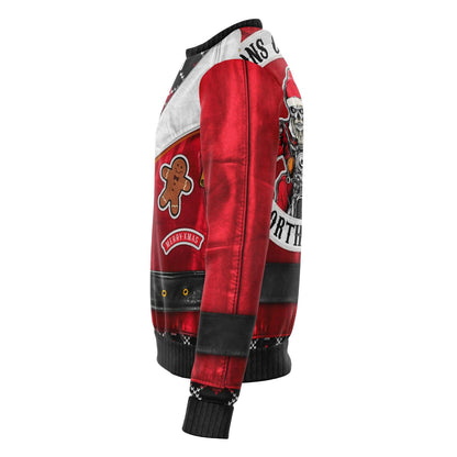 Red Sons Of Santa North Pole Christmas Crewneck Sweatshirt