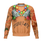 Sexy Bikini Xmas Life Tattoo Christmas Crewneck Sweatshirt