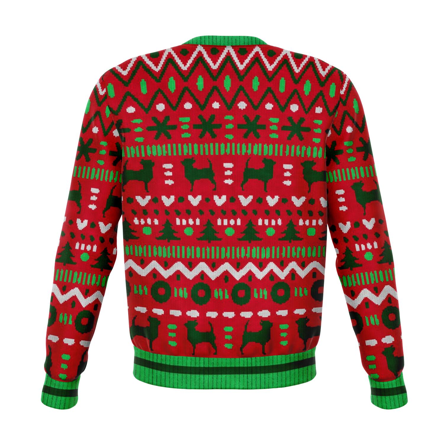 Chihuahua Wreath Christmas Crewneck Sweatshirt