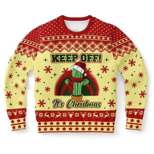 Keep Off It's Christmas Ugly Christmas Sweater