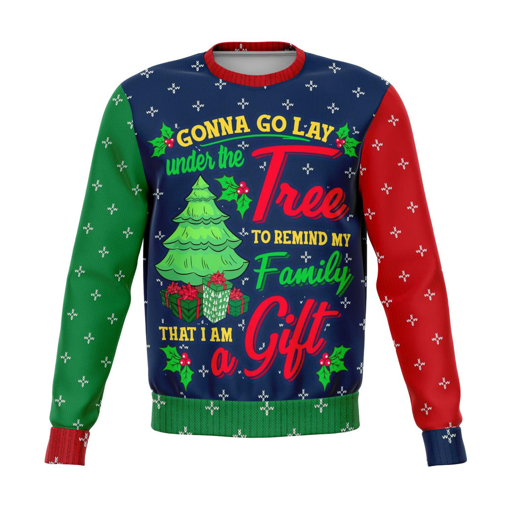 Gonna Go Lay Under The Christmas Tree Crewneck Sweatshirt