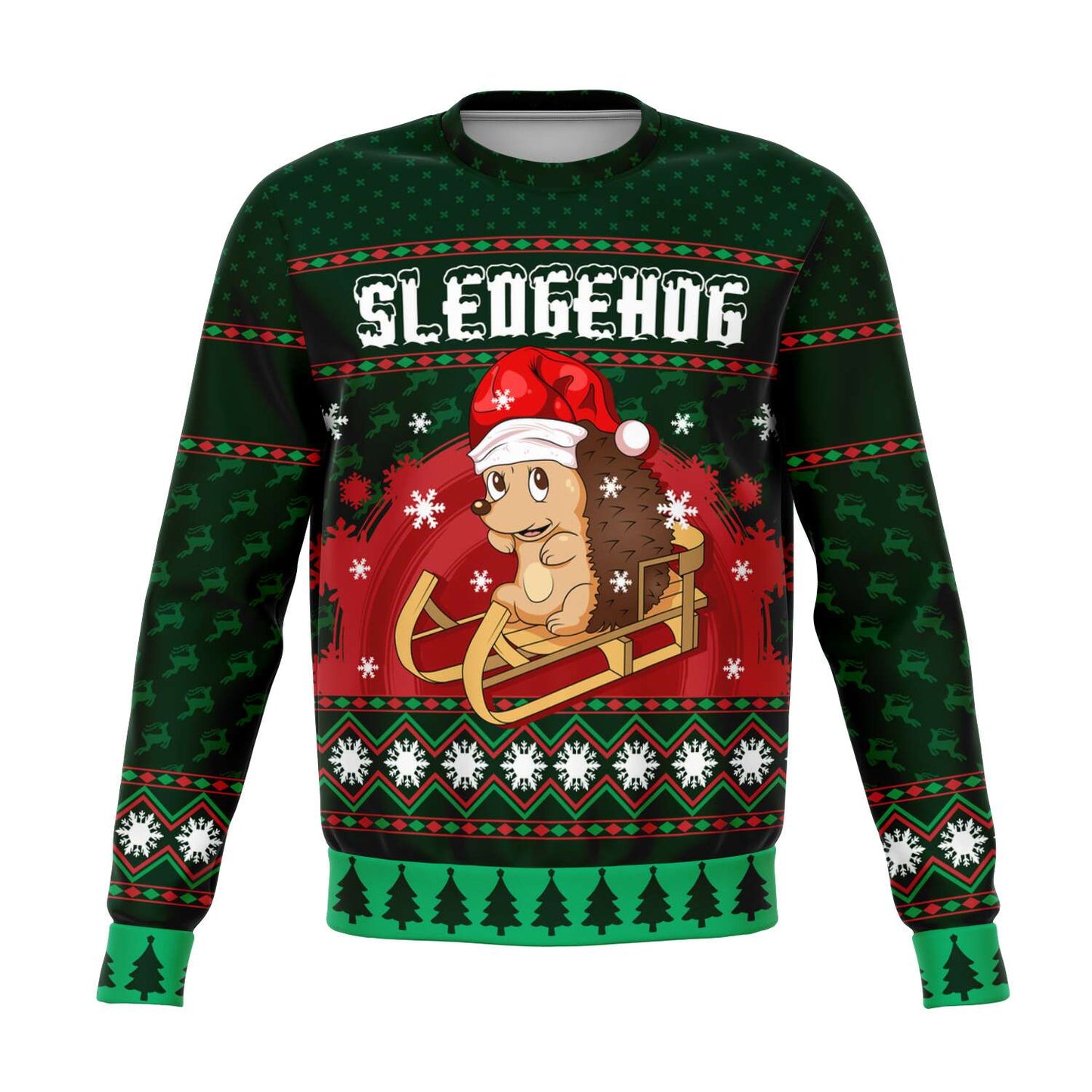 Sledgehog Ugly Christmas Sweater