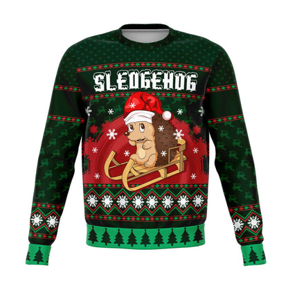 Sledgehog Ugly Christmas Sweater