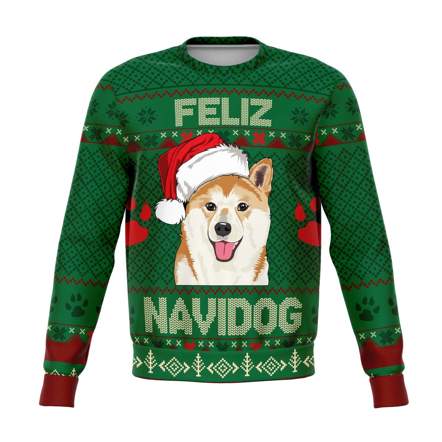Shiba Inu Feliz Navidog Ugly Christmas Sweater