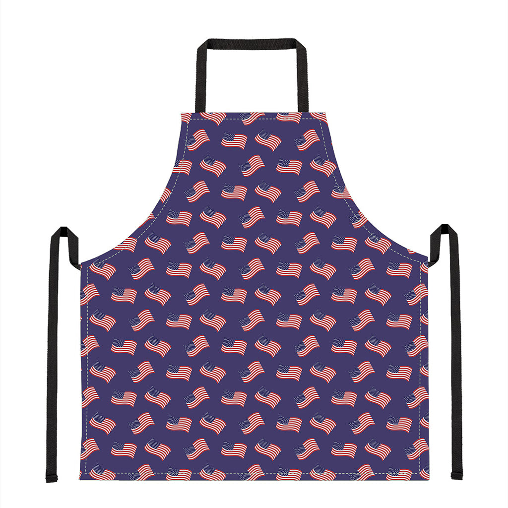 4th of July American Flag Pattern Print Apron