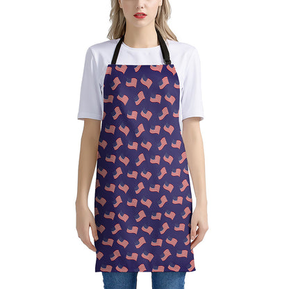 4th of July American Flag Pattern Print Apron